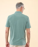 Green Short Sleeve Jersey Polo