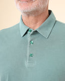 Polo Jersey Manga Curta em Verde