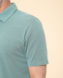 Polo Jersey Manga Curta em Verde