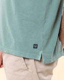 Green Short Sleeve Jersey Polo