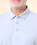 Light Blue Short Sleeve Jersey Polo