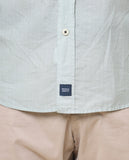 Camisa Casual 100% Algodão em Verde Claro
