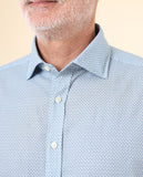 Camisa Casual em Azul Claro