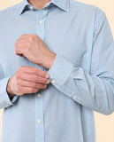 Camisa Casual em Azul Claro