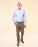 Dark Dry Green Regular Chino Trousers