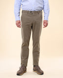 Dark Dry Green Regular Chino Trousers