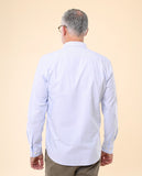 Camisa Casual 100% Algodón en Azul