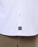 Camisa Casual 100% Algodão em Azul