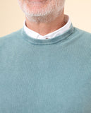 Dry Green Crew Neck Sweater 100% Cotton