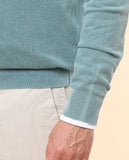 Dry Green Crew Neck Sweater 100% Cotton