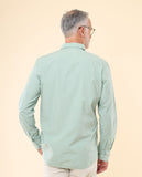 Camisa Casual 100% Algodón en Verde