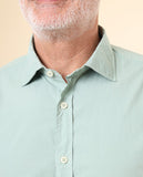 Camisa Casual 100% Algodón en Verde
