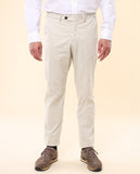 Light Beige Regular Chino Trousers