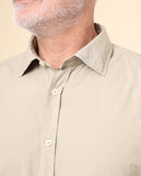 Khaki Casual Shirt 100% Cotton
