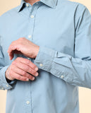 Blue Casual Shirt 100% Cotton