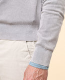 Light Grey Crew Neck Sweater 100% Cotton