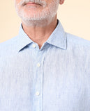 Camisa Casual 100% Lino en Blanco