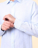 Camisa Casual 100% Linho em Verde