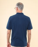 Polo Piqué 100% Algodón en Azul Petróleo