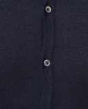 Camisa Casual 100% Algodão em Azul Escuro