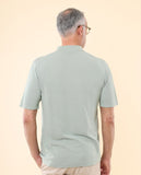 Camisa Casual de Malha 100% Algodão em Verde Claro