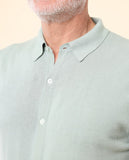 Camisa Casual 100% Algodón en Verde Claro