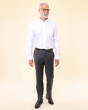 Pantalón Regular 100% Lana Virgem en Gris