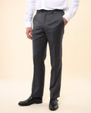 Pantalón Regular 100% Lana Virgem en Gris
