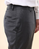 Pantalón Regular 100% Lana Virgem en Gris