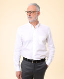 Camisa Clássica 100% Algodão em Branco