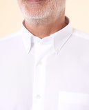 Camisa Clássica 100% Algodão em Branco