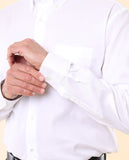 Camisa Clássica 100% Algodão em Branco