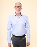 Blue Classic Shirt 100% Cotton
