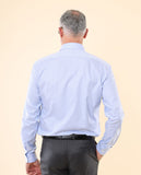 Camisa Clássica 100% Algodão em Azul
