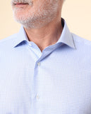 Camisa Clássica 100% Algodão em Azul