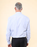 Camisa Clássica 100% Algodão em Azul Claro