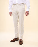 Pantalón Regular en Beige Claro
