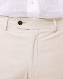 Pantalón Regular en Beige Claro