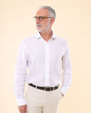 White Classic Shirt 100% Linen