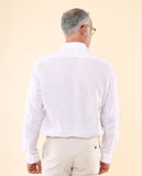 White Classic Shirt 100% Linen