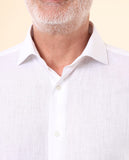 White Classic Shirt 100% Linen