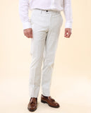 Calças Clássicas Regular em Azul Claro