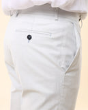 Calças Clássicas Regular em Azul Claro