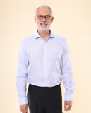 Camisa Clássica 100% Linho em Azul Claro