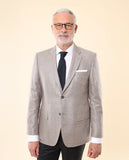 Light Beige Sports Jacket 100% Silk