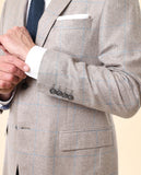 Light Beige Sports Jacket 100% Silk