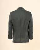 Dark Green Sports Jacket 100% Linen