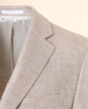 Light Beige Sports Jacket 100% Linen