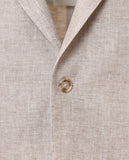 Light Beige Sports Jacket 100% Linen