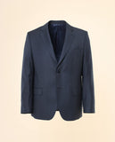 Traje Regular 100% Lana Ojo de Perdiz en Azul